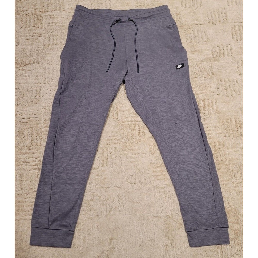 Nike NSW Optic Jogger Pants Mens L Dark Grey 28" Cotton Polyester CV9108-021